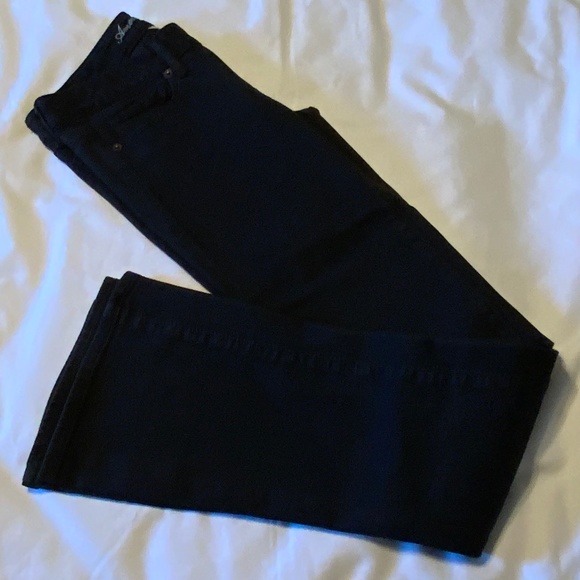 American Eagle Slim Straight Barely Boot Low Rise Black Stretchy Jeans (28x32) - Picture 11 of 13